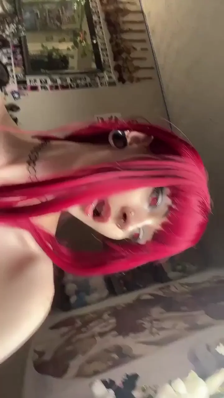 🔥 Dripping Goth Slut's Wet Ass & Pussy Tease 💦🍑