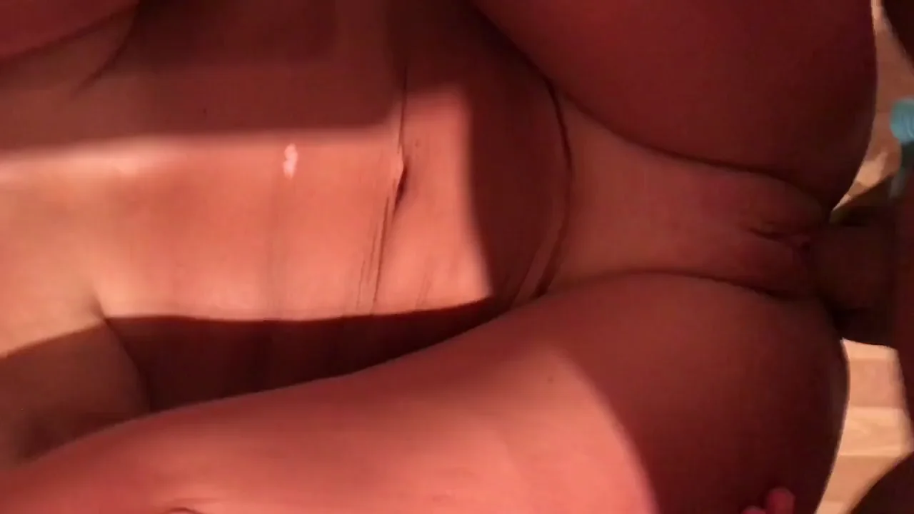 My tight MILF pussy made him soo big load on my belly