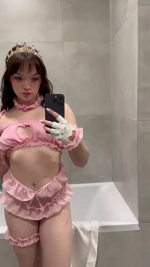 Oops, My Tits Popped Out in Pink Lingerie