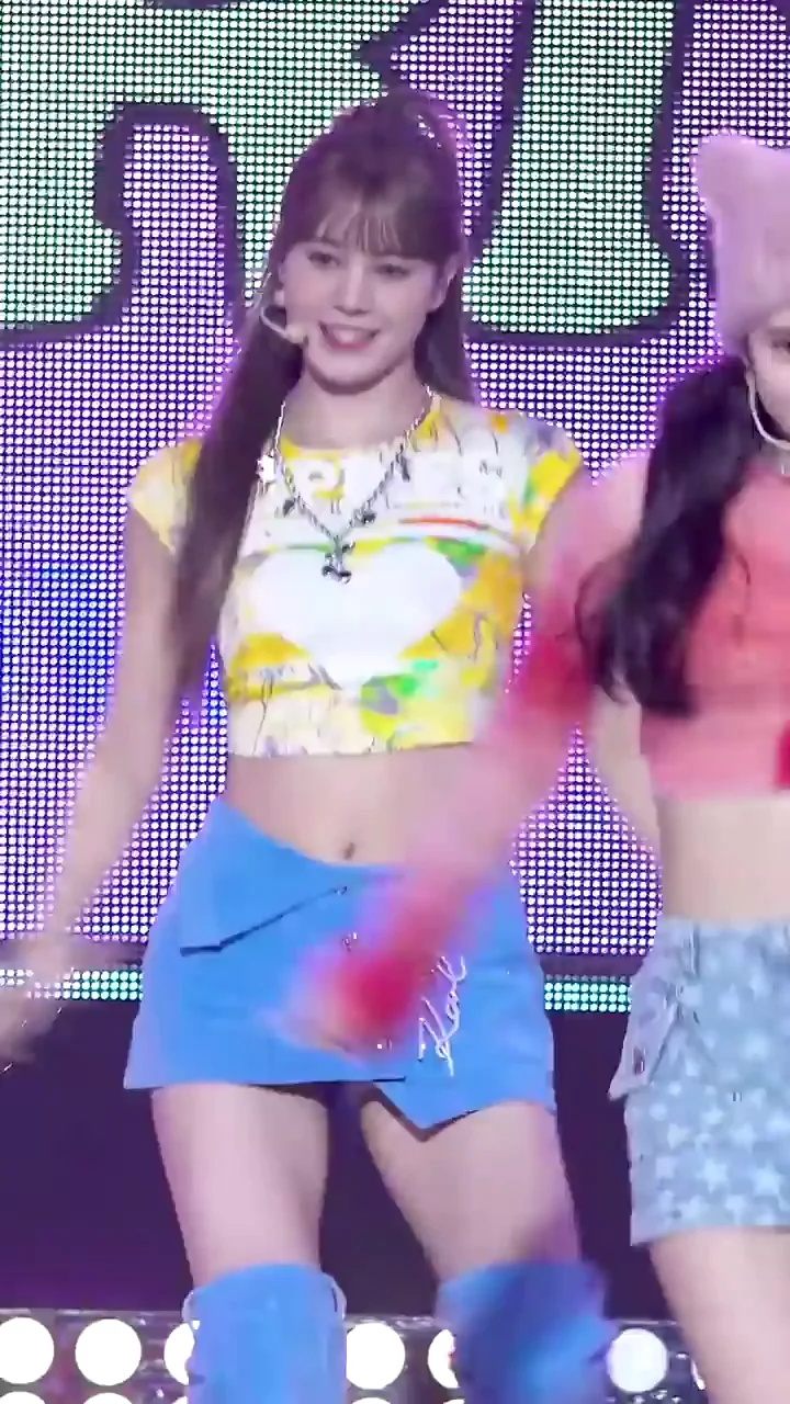 NiziU Nina's Slutty K-Pop Tease: Thigh-High Humps & Crop Top Jiggles