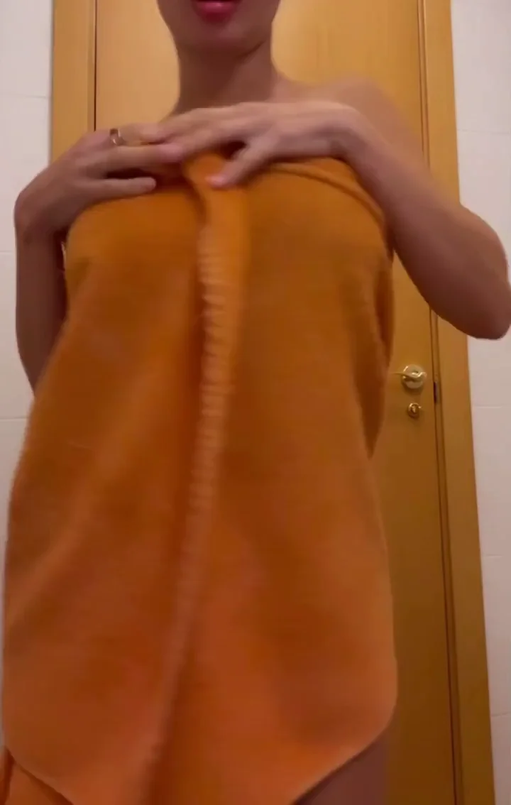 Towel Tease: Taste These Massive Dripping Tits