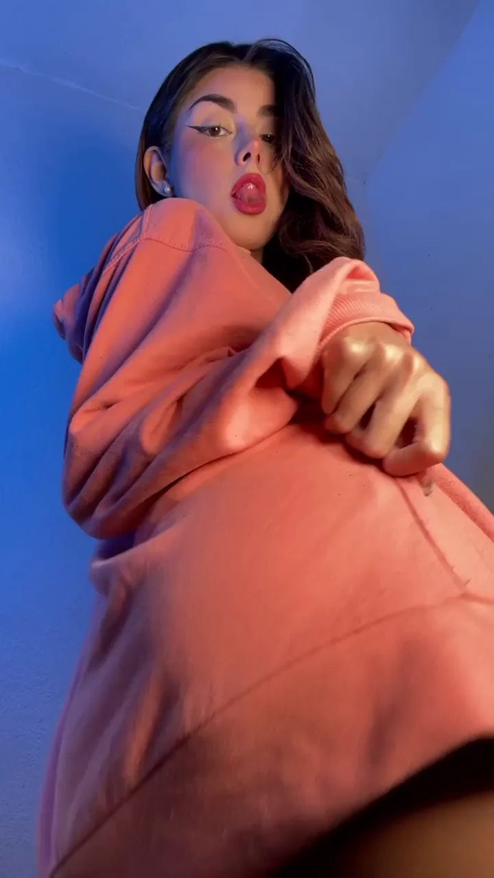 Petite Slut's Hoodie Tease: Fill My Tight Holes 😩🍑💦