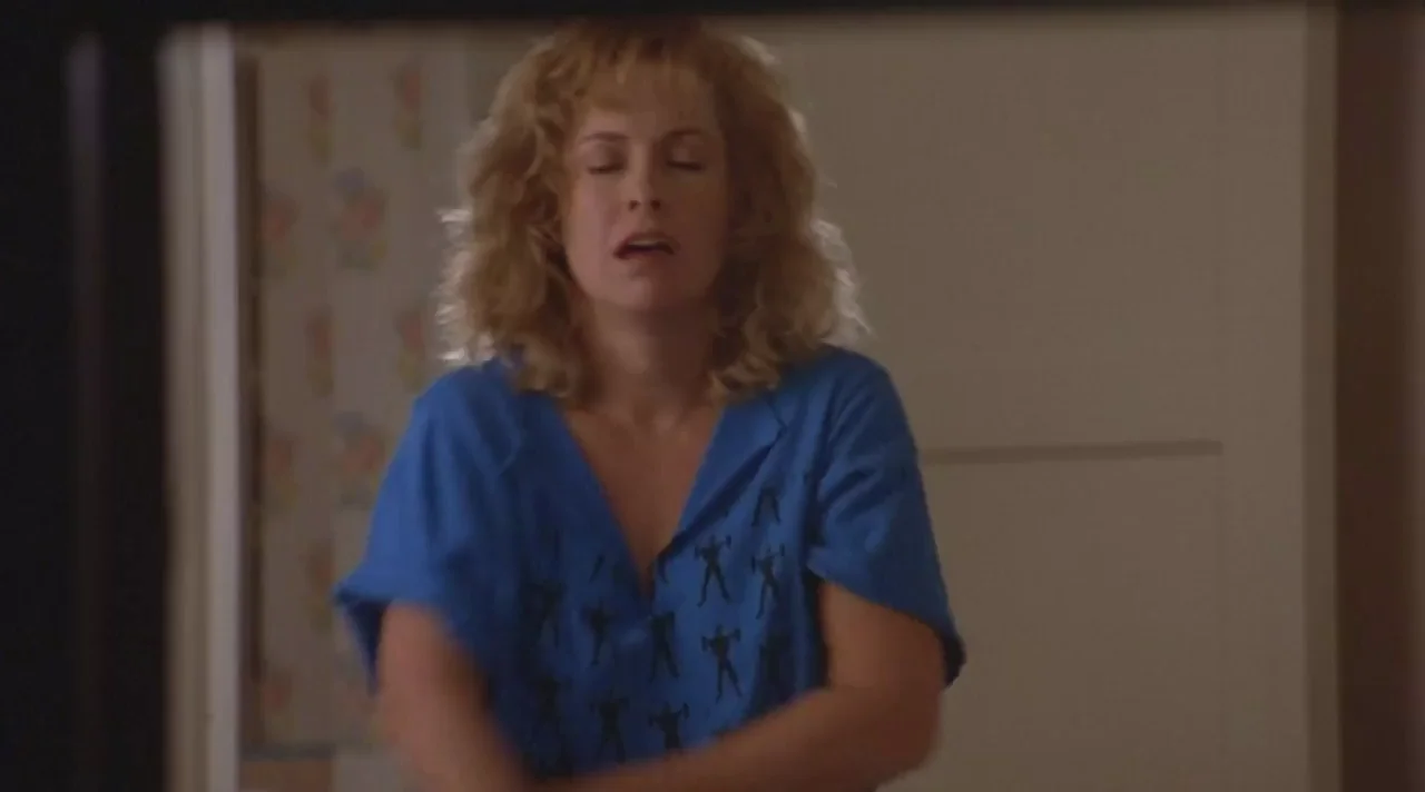 Catherine Hicks slipping some plot in Eight Days a Week (HD, slow motion)