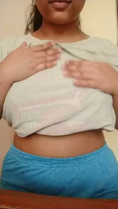 Flashing My Juicy Brown Tits Tease