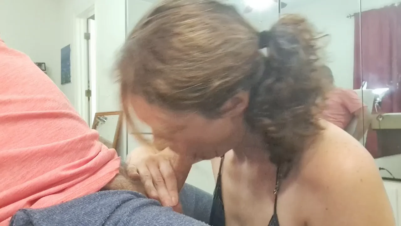 This MILF is hard at work getting daddy ready to fuck me