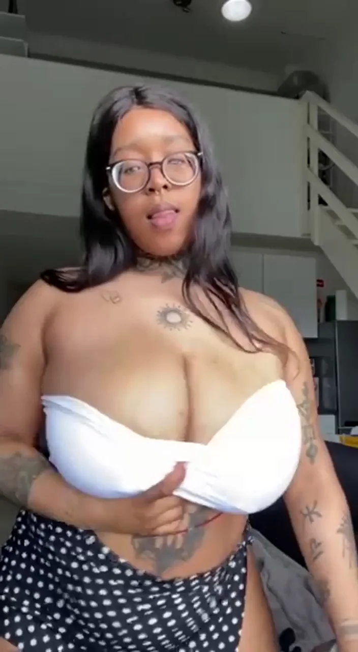 Ebony MILF Teases Her Massive Tits Before Getting Wrecked