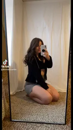 Little TikTok Freak Teases in Mirror ?🔥