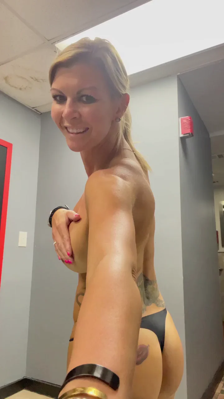 Let me bend over to give you a better view!