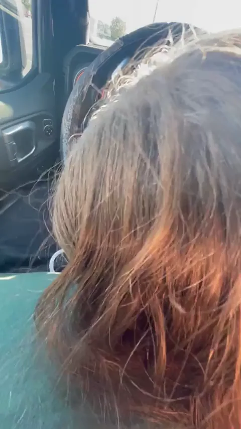 Public Car BJ Begs for BWC Cumshot Load 💦👅🚗