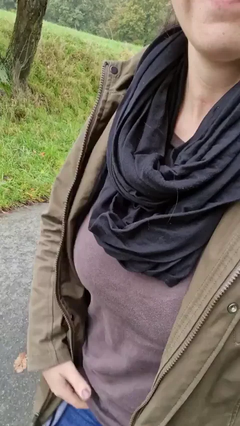 flashing my tits to give them some air