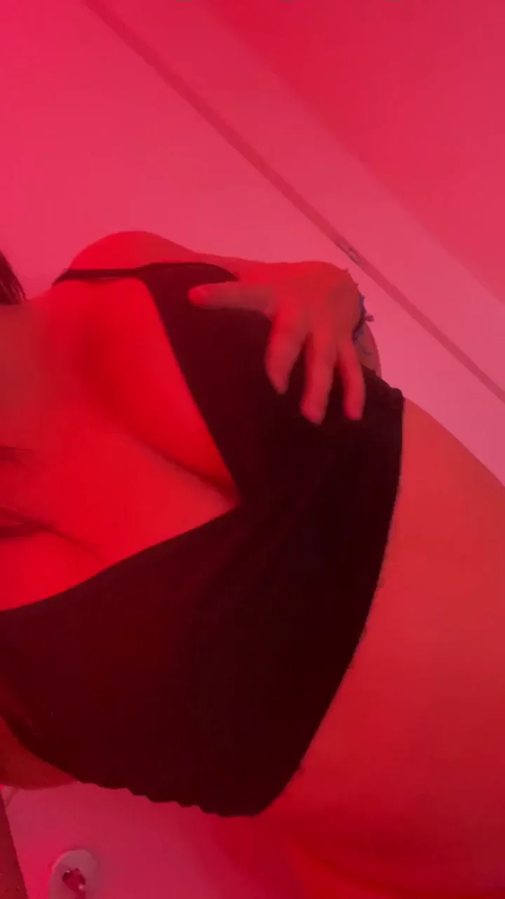 Weekend Titty Tease in Red Glow