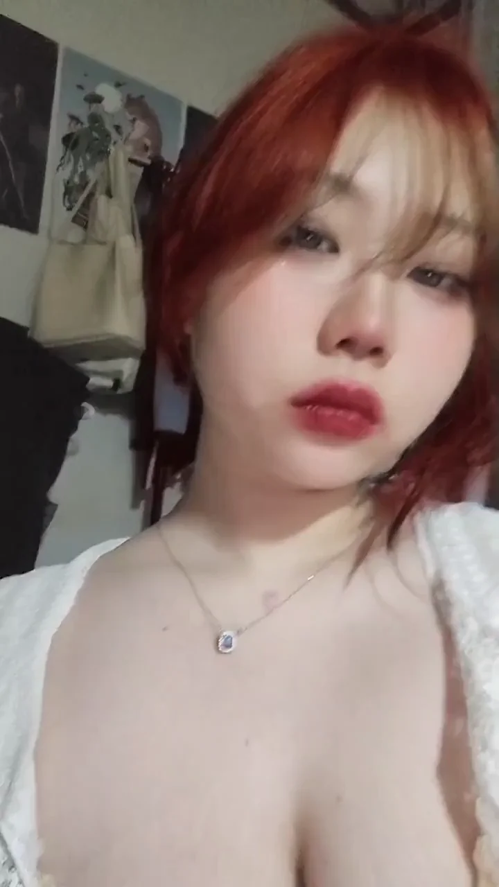 🔥 DL134: Redhead Asian Teen's Massive Tits Tease 💦