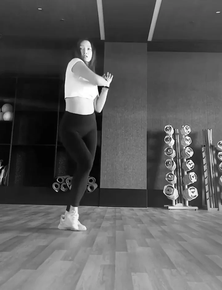 Kim Sori's Steamy Gym Tease in Sheer Top and Tight Leggings