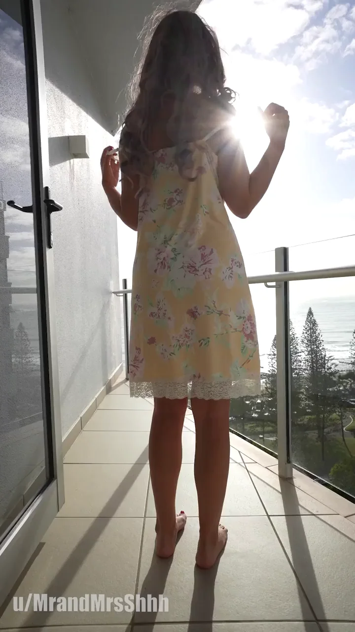 Wonder how many are watching.. join me on the balcony