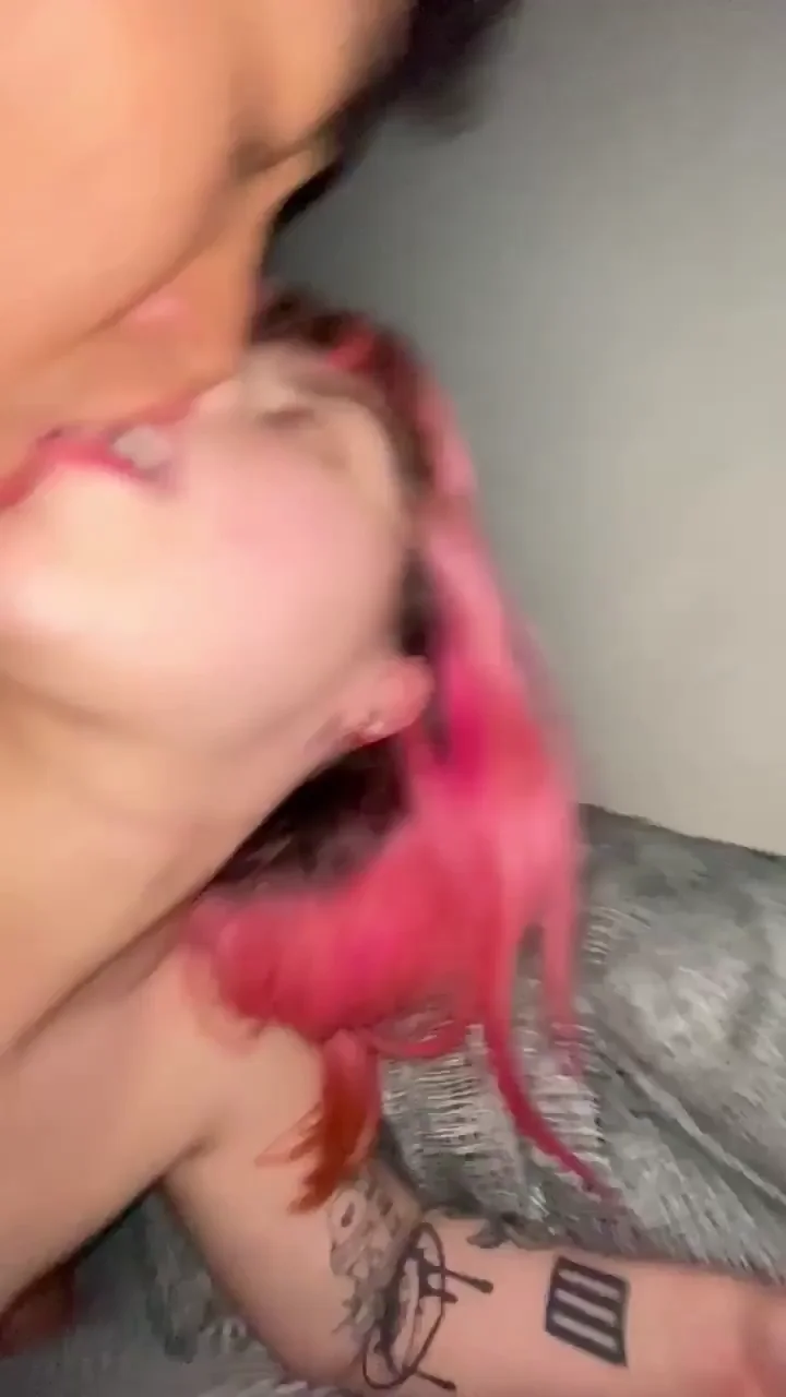 🔥 Busty Pink-Haired Slut Breaks His Cock & Drains Those Balls 💦🍆