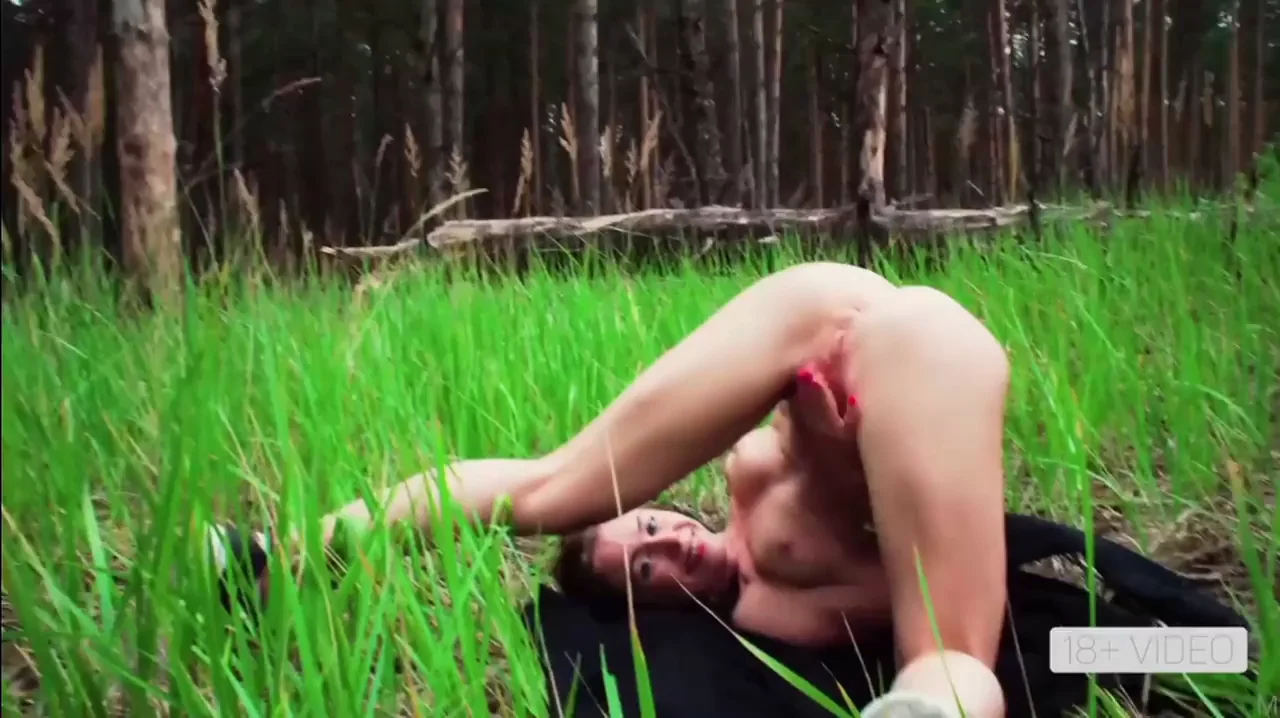 Masturbating my sweet ass in the forest