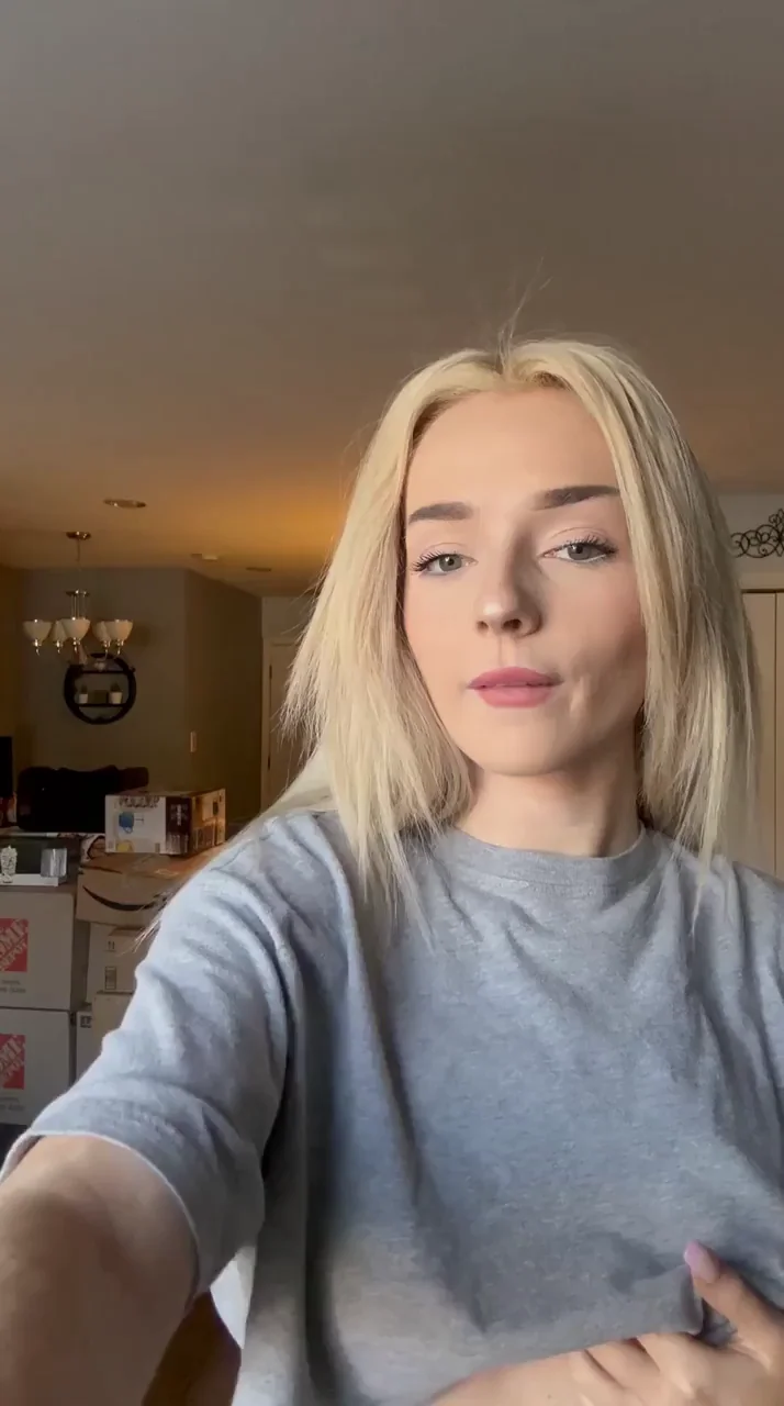 My step bro keeps staring at my tits