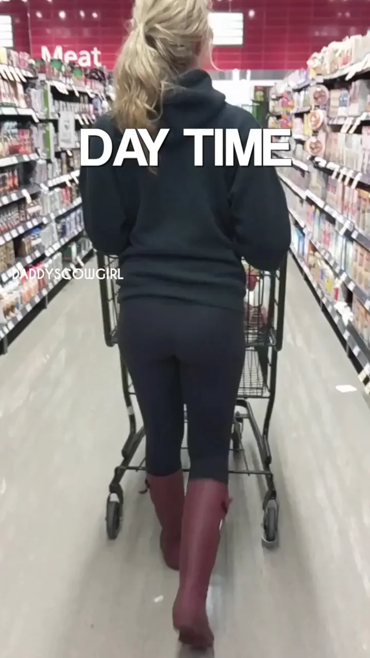 Day vs Night: Hotwife's Submissive Supermarket Tease 😈🛒🔥