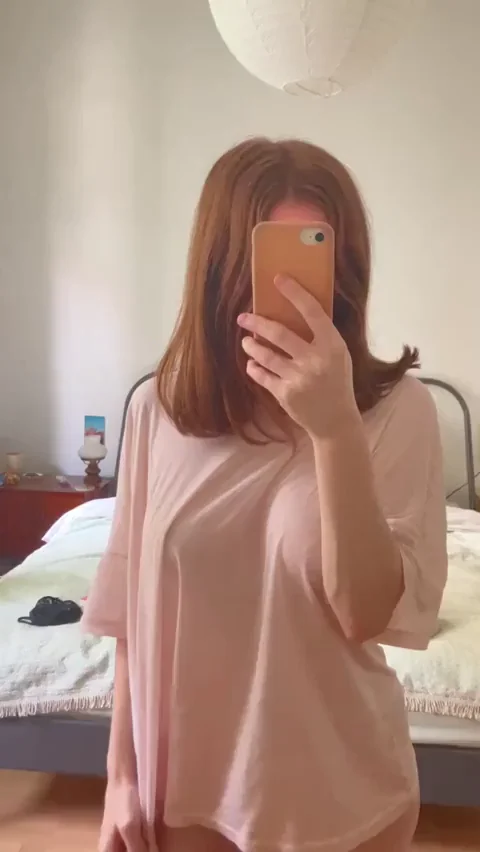 Extra Tiny Redhead Tease: Wet Shirt & Petite Curves