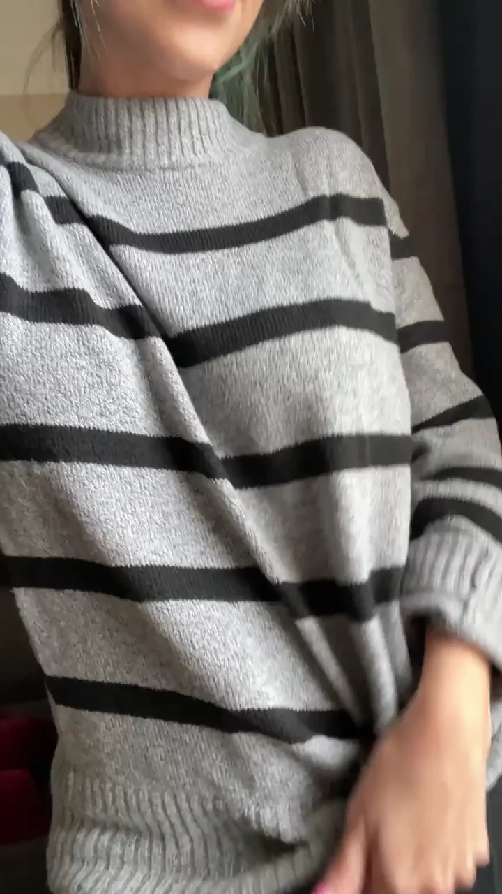 Bury either of your heads between my sweater puppies