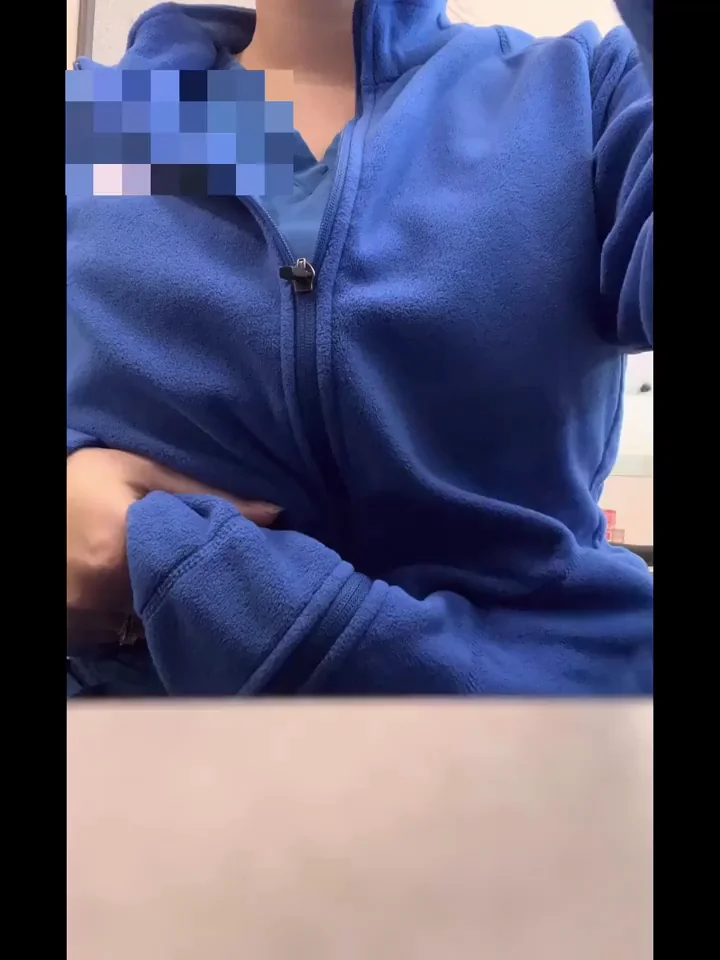 Work is more fun when I flash my tits