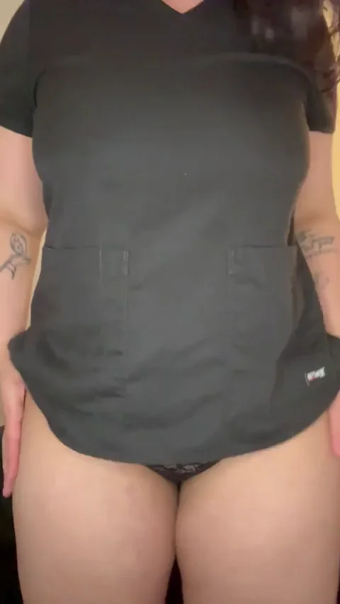 Taking off my scrubs is my favorite thing to do when i get home!ðŸ–¤