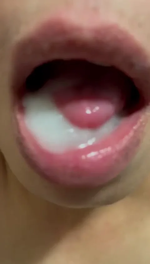 Asian MILF's Mouth Stuffed with Thick Hot Cum Bliss