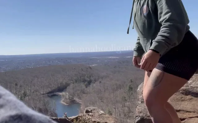 My ass looks great on the side of a mountain