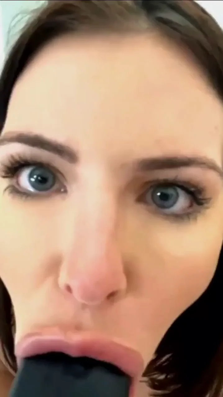 Dildo blowjob.