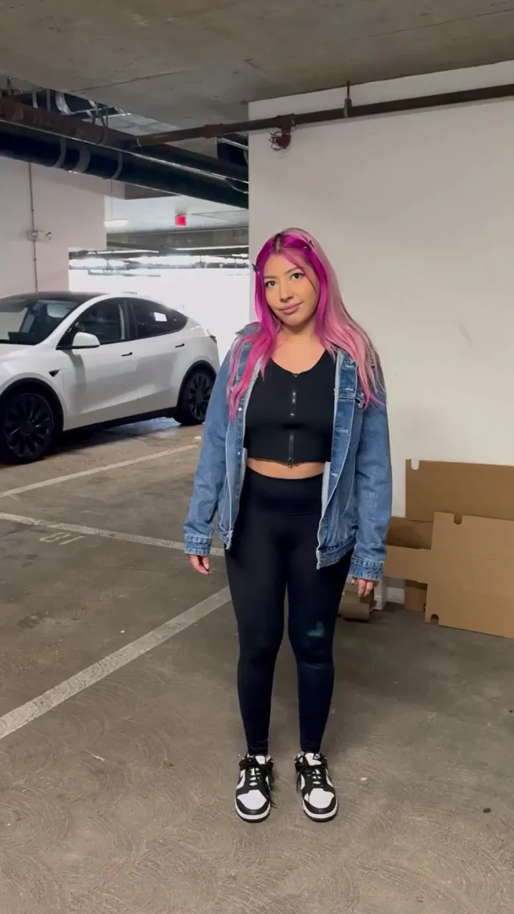 flashing in the parking garage [gif]