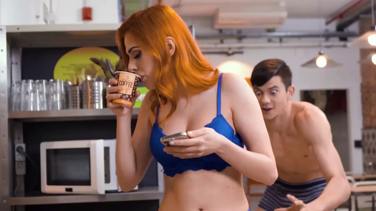 🔥 Horny Redhead Step Sis Sucks Big Dick at Hostel 🥵