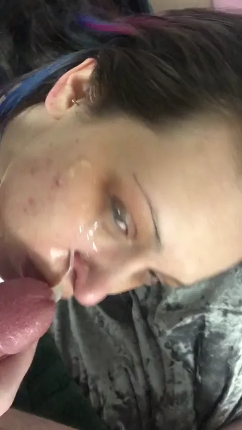 🍆 Thick Yummy Cum Ropes Dripping in My Hair & Eyes 😍 [F]