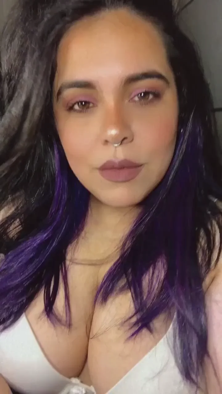 Latina Slut Tests Her Fuckable Mouth with Juicy Big Tits Tease