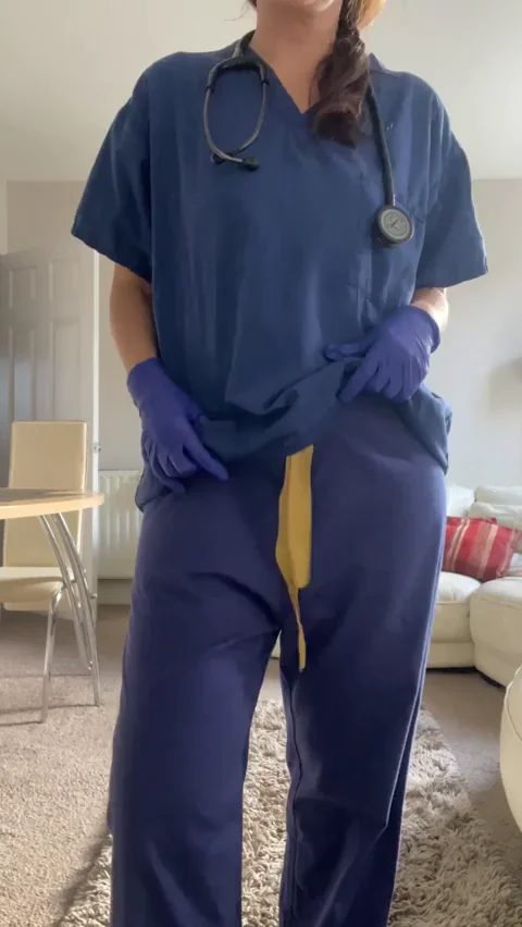 What a nurse wears underneath her scrubs