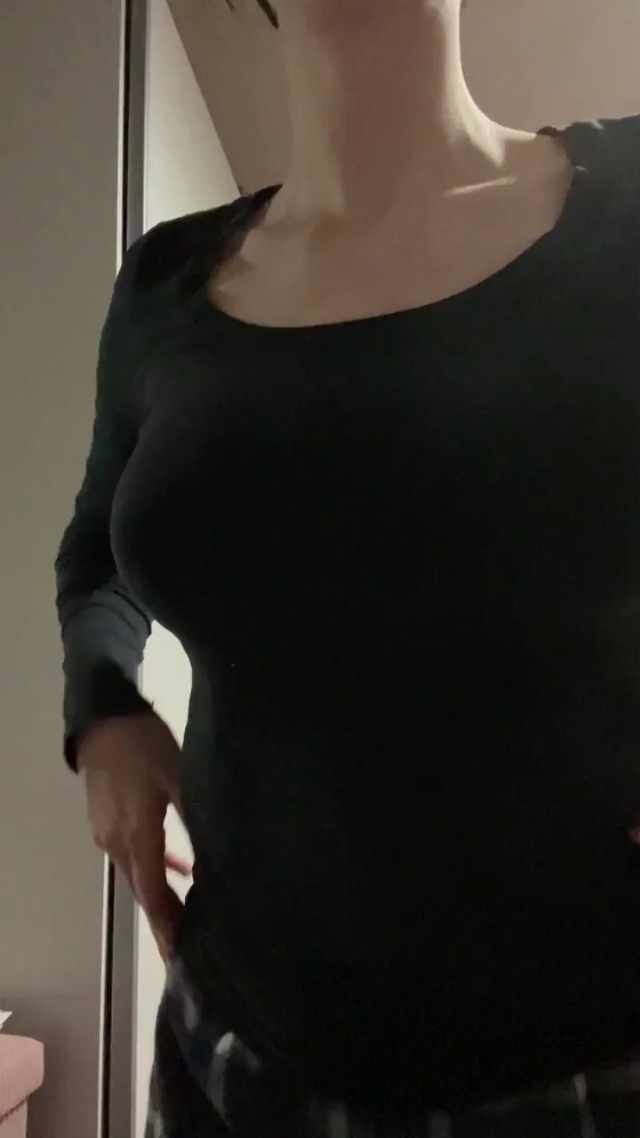 Dark Room Tease: Perky Big Tits Begging for Fun 😈🍒