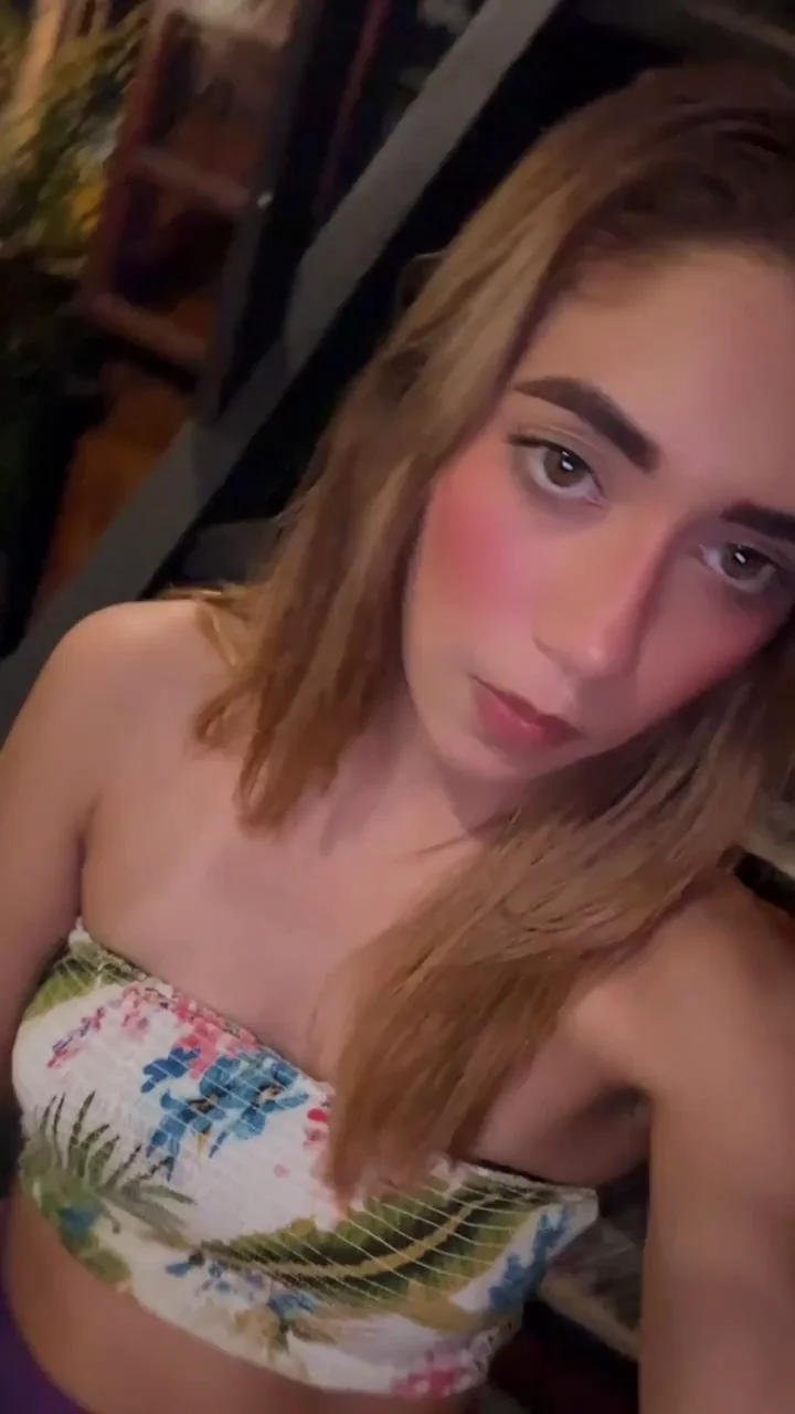 Tiny Titties Latina Slut Spits & Teases Outdoors 😈💦