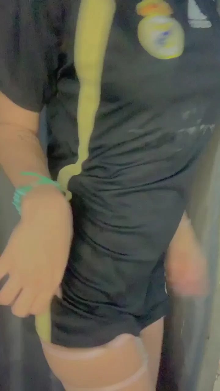 Champions League Tease: 18yo Slut's Tits & Juicy Ass ⚽🍑💦