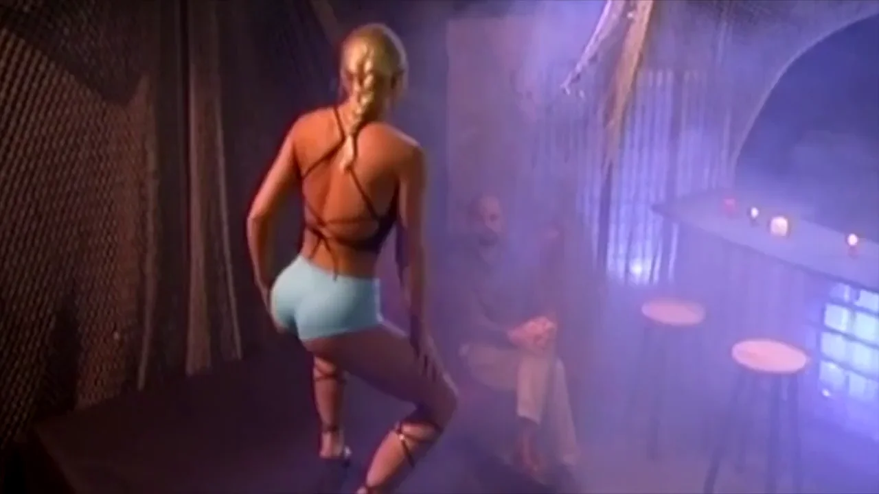 Exotic dancer encourages audience participation