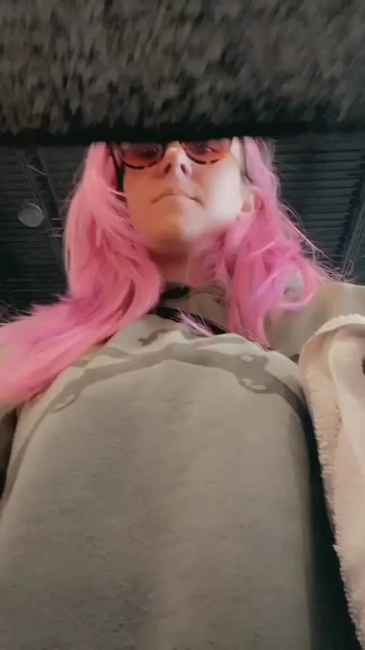 Couldn't resist fingering myself in public [gif]