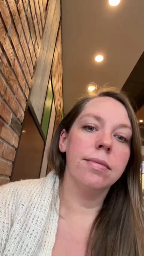 Have It Your Way, Big Tit MILF Flashes in Public! 🔥🍔