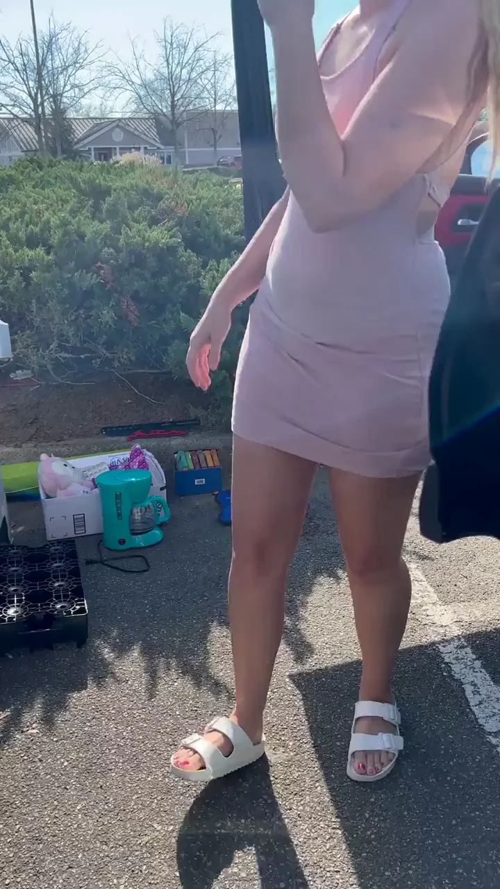 I felt the need to be charitable, so I donated my dress right there on the spot [gif]