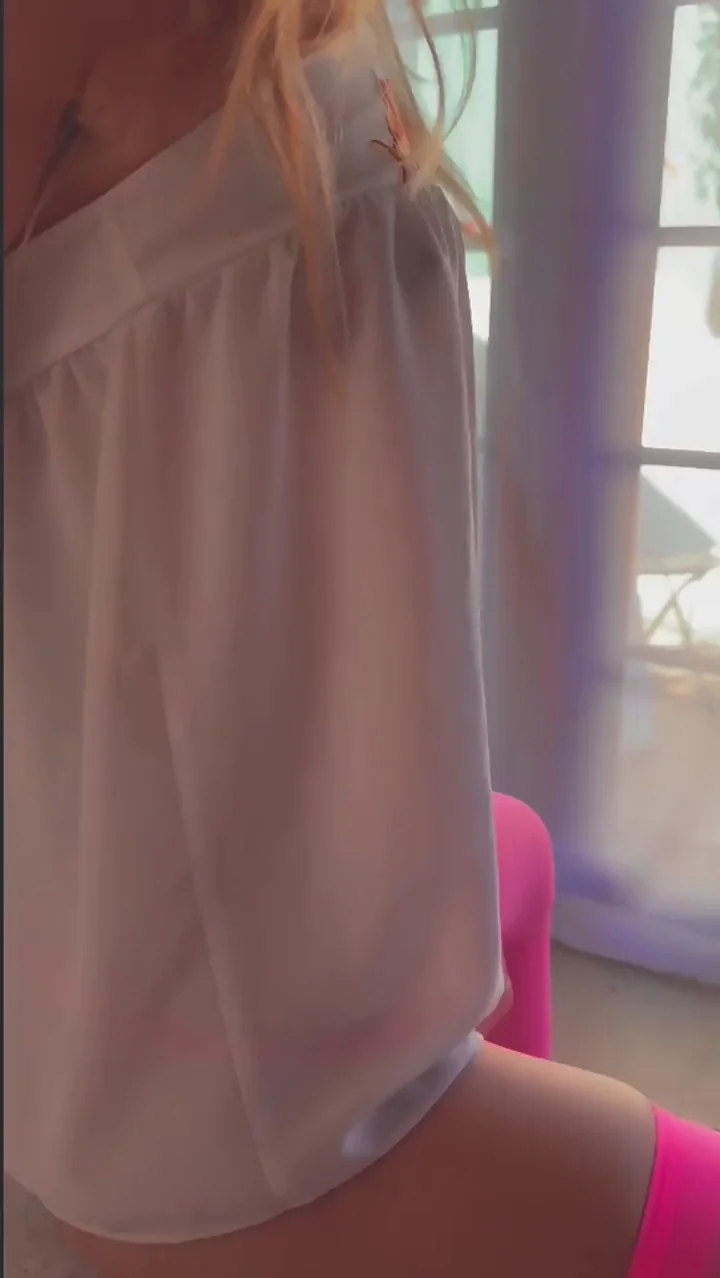 Pretty in Pink Thigh-Highs: MILF's Slutty 80s Tease