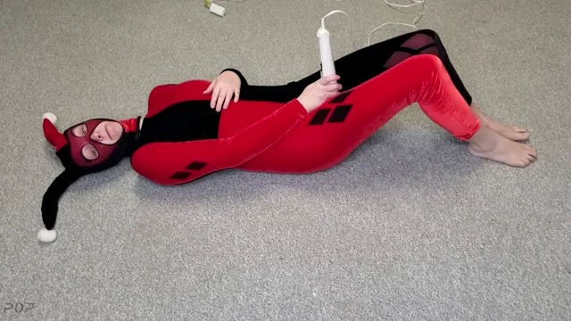Got dressed up as Harley then put in mummification & made to cum. [F]