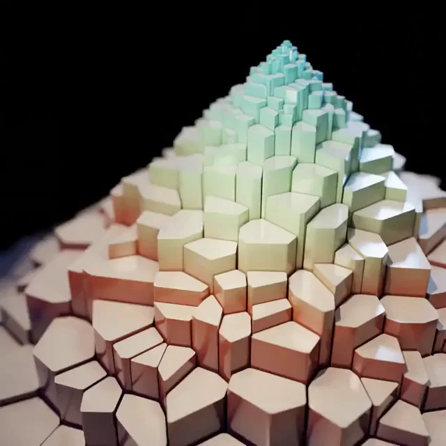 Infinite Voronoi Cock Mountain