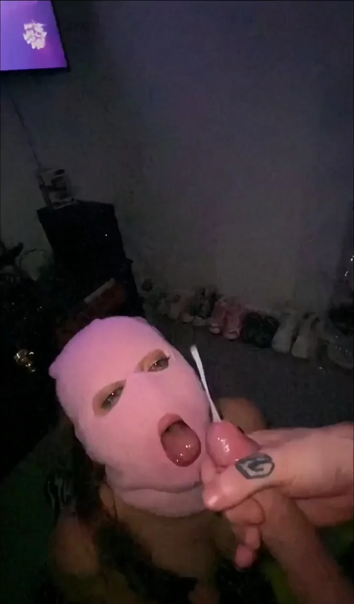 Add Your Load to Her Sticky Cum Mask 😈💦