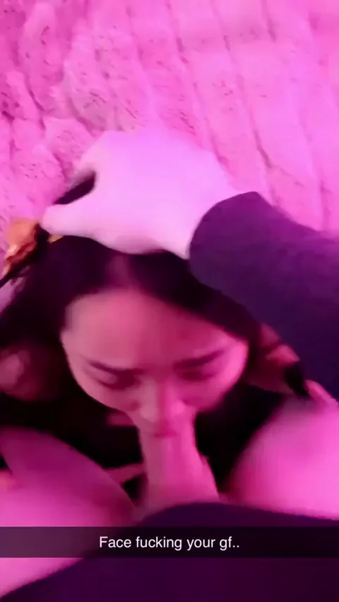 Face fucked by big white dick