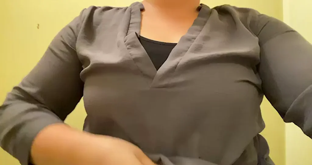 I haven’t had a chance to flash my milf tits at work in a while ?