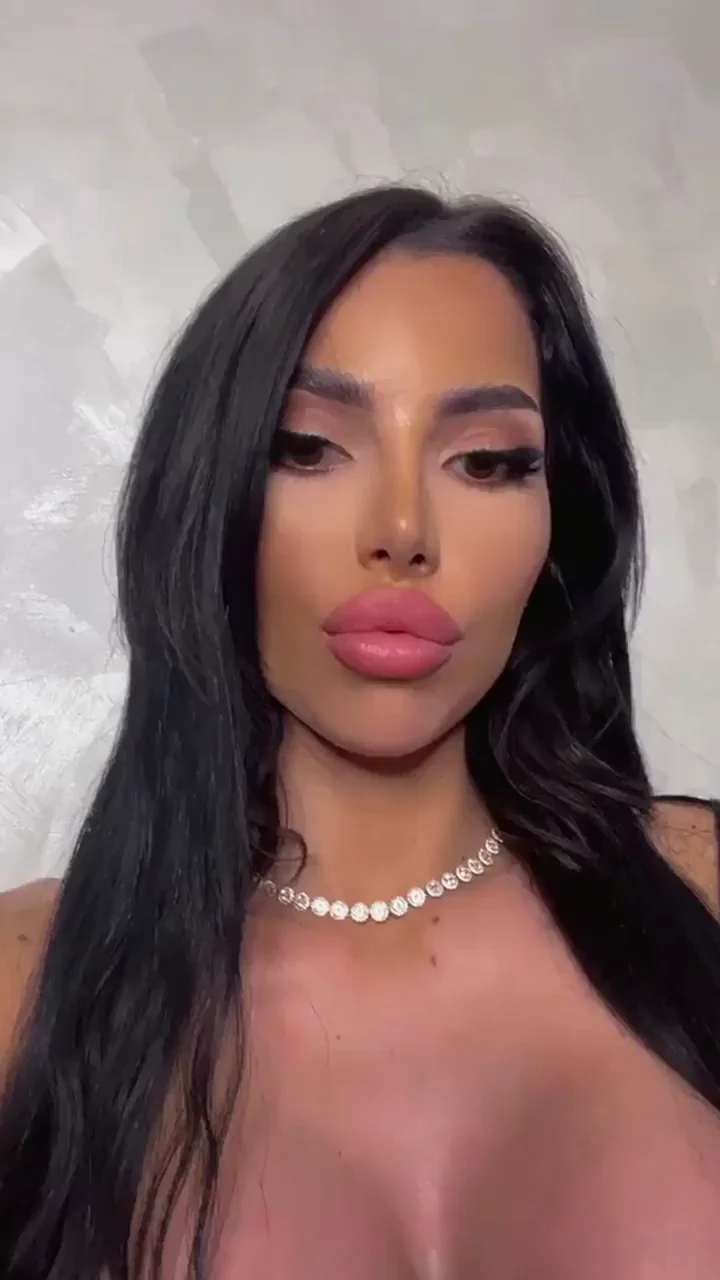 Bimbo Slut's Massive Fake Tits Tease