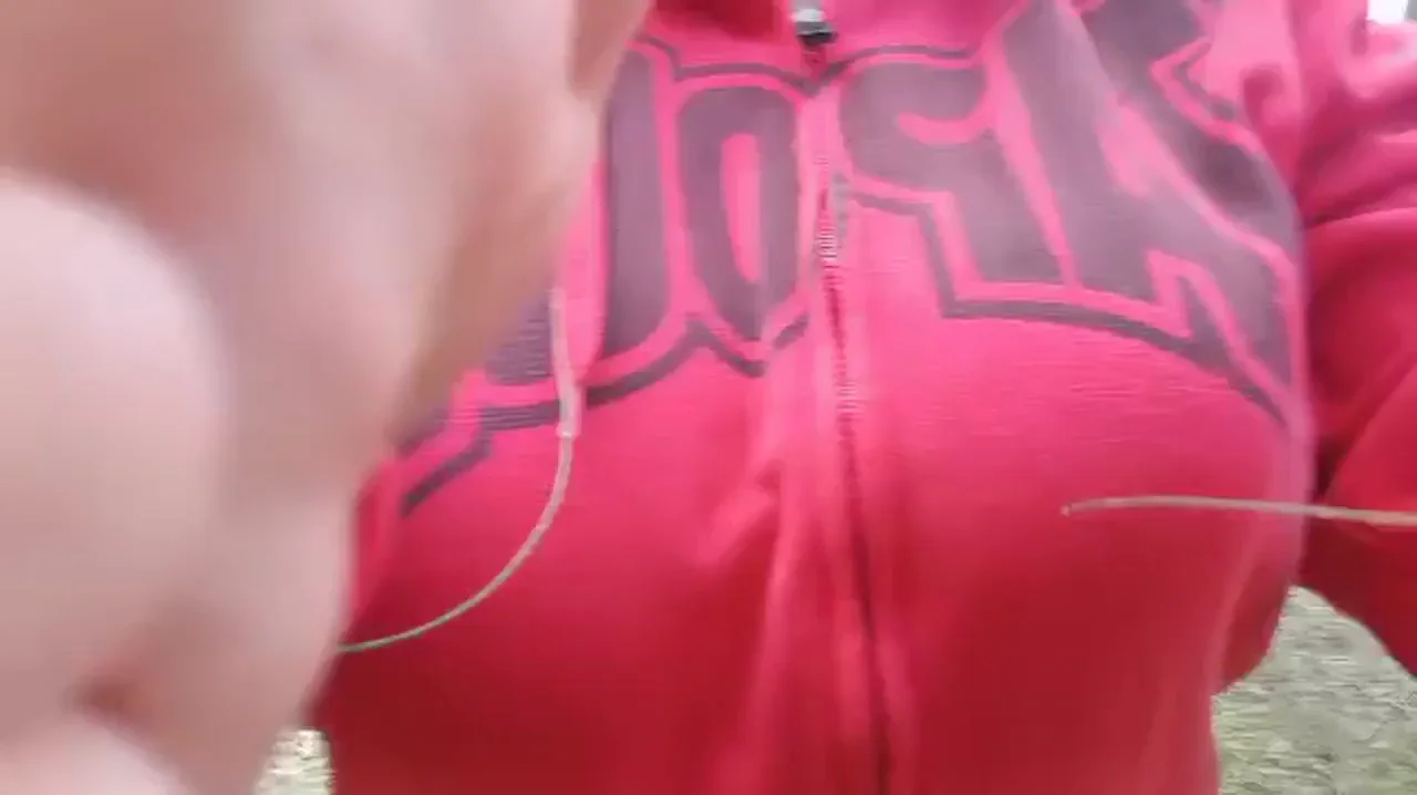 🍈 Massive Tits Tease in Public Park by Busty Aussie Slut 🔥