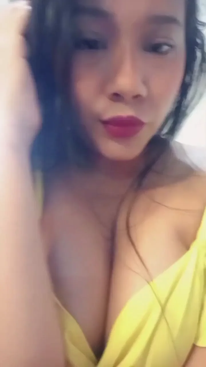 Dark-Skinned Latina Angel Teases with Massive Tits in Yellow Top